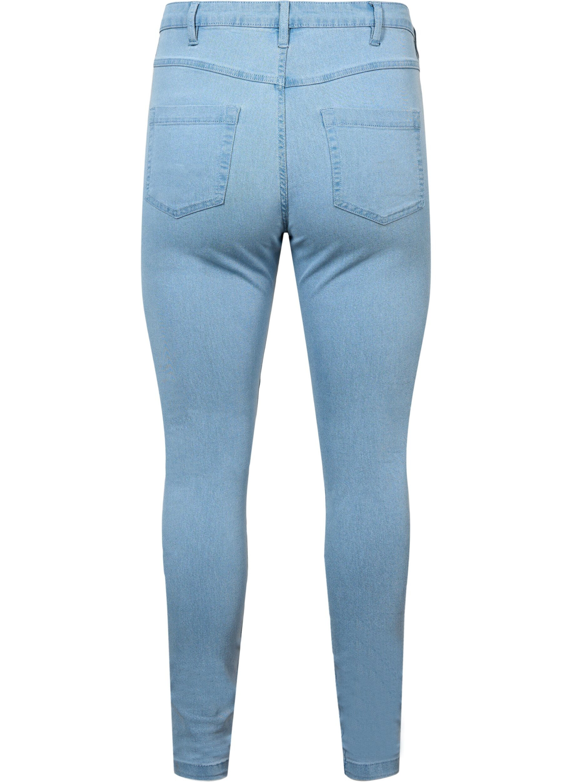 Højtaljede super slim Amy jeans