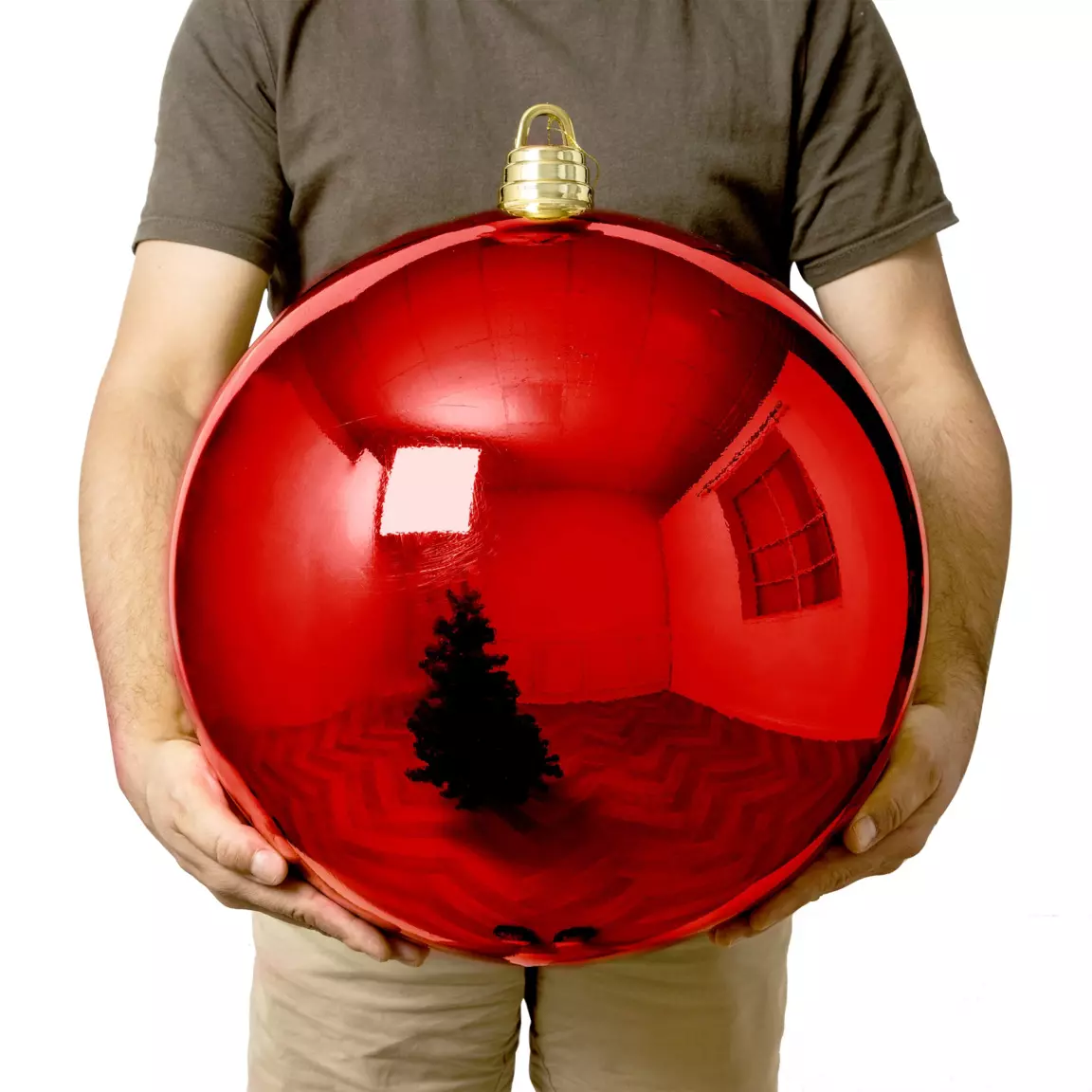Boule de Noël (D400 mm) New Alpine XXL Rouge