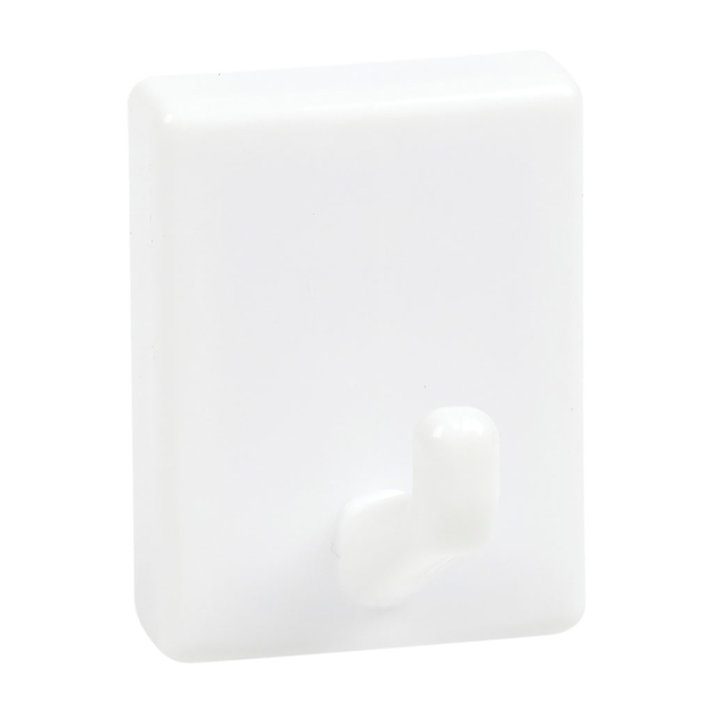 Lot de 2 crochets magnétiques rectangulaires blanc