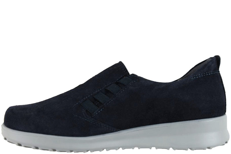 NEW FEET SKO I BLÅ RUSKIND