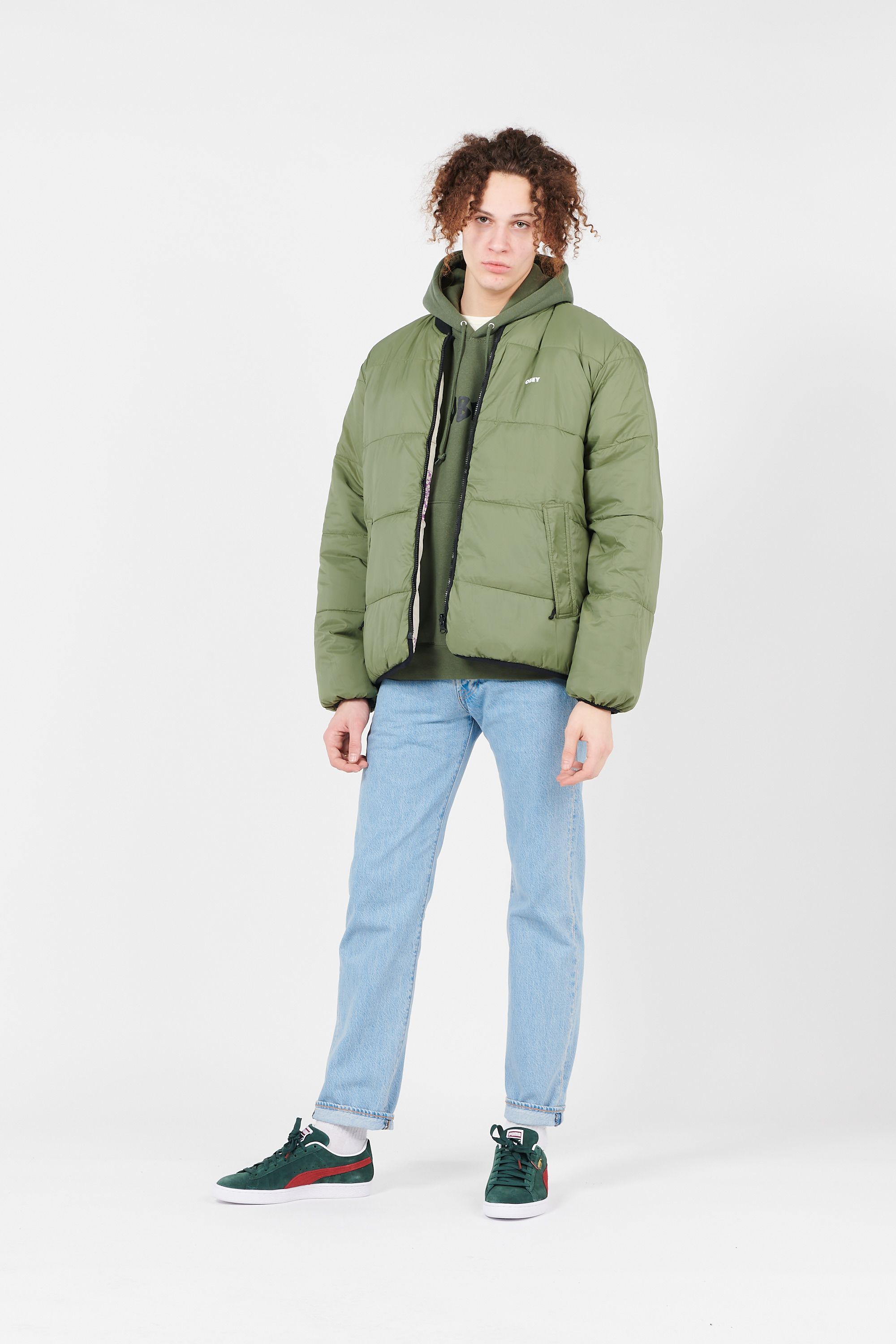 OBEY Blouson SIGNS PUFFER Multicolore