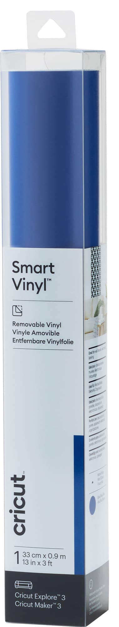 Cricut Smart Vinyl Removable ark 33 x 91 cm (blå)