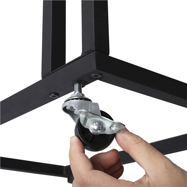 Yaheetech 2er-Set Betttisch, Beistelltisch, Nachttisch, Frühstück am Bett, Couchtisch unters Sofa, für Schlafzimmer Wohnzimmer, BHT ca: 35x59,5x50cm, Dunkelbraun