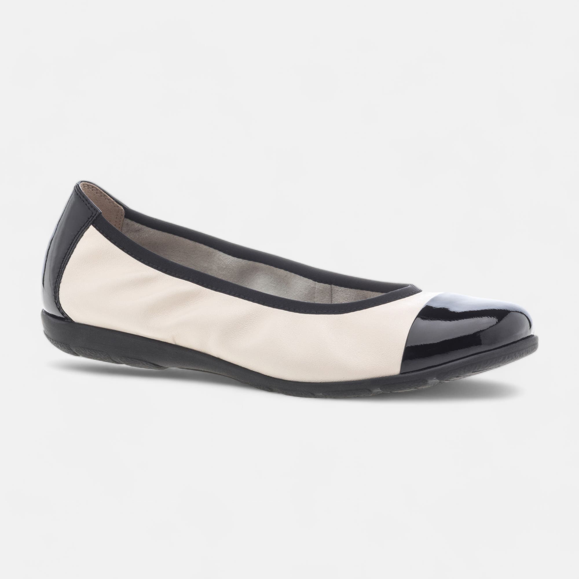 Ballerines Femme en cuir beige