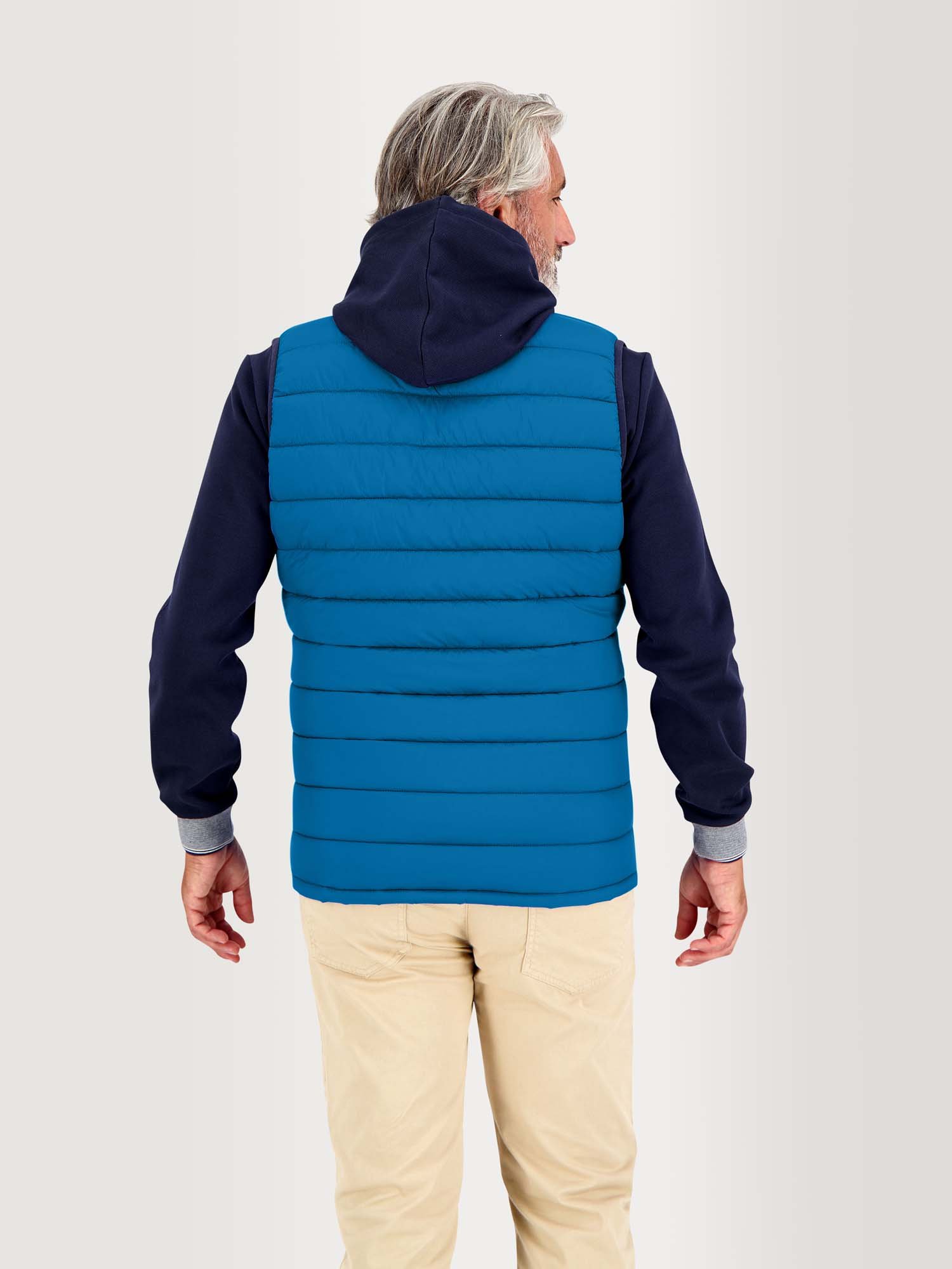 Doudoune Homme Sans Manches Bleu
