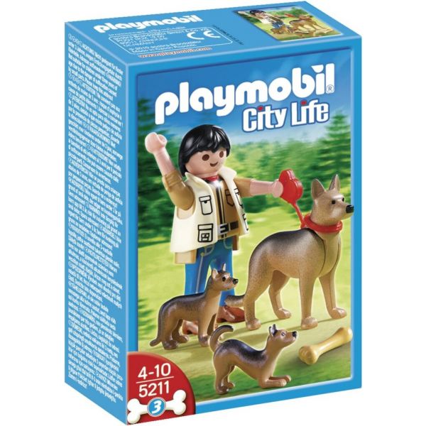 Playmobil Familia de Caes Pastor Alemao - 5211