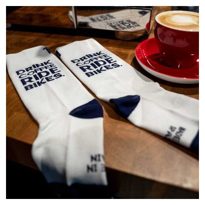 Chaussettes Sporcks Drink Coffee Blanc / Bleu
