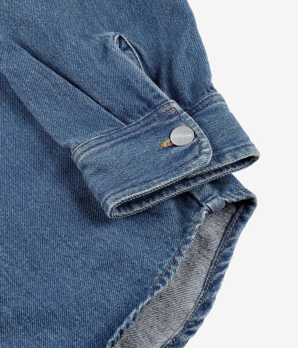 Carhartt WIP Harvey Olympia Hemd (blue dark used wash)