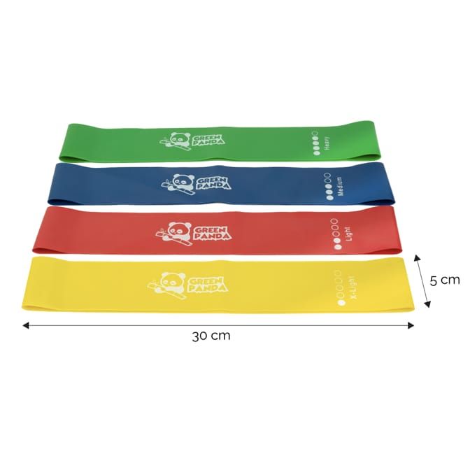 Sport-Knight® Green Panda Resistance Bänder Set 4tlg.