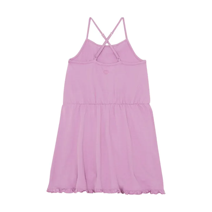 SMALLABLE BASICS Robe Courte Fines Bretelles Coton Bio  | Mauve