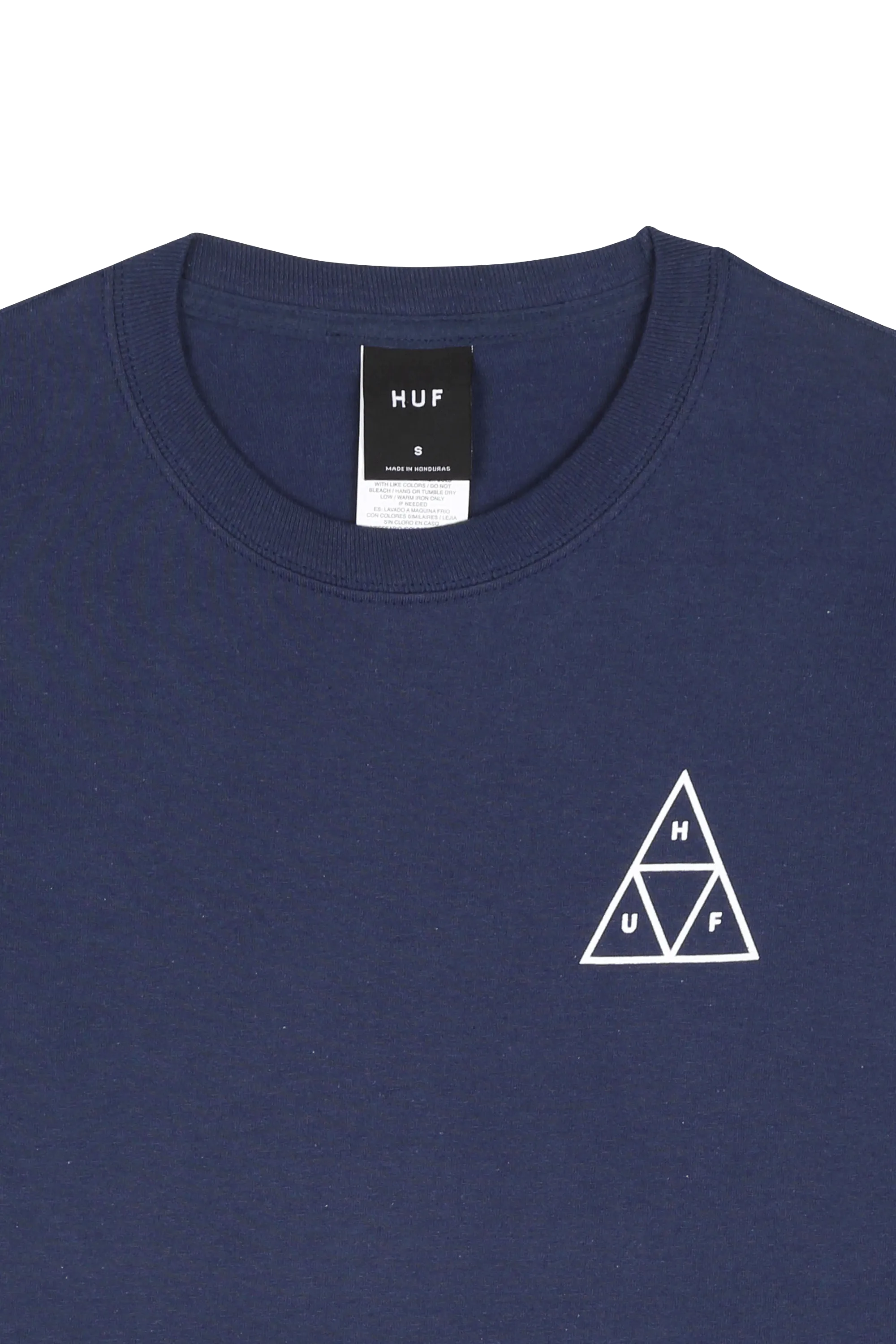 HUF T-SHIRT ESSENTIALS Bleu