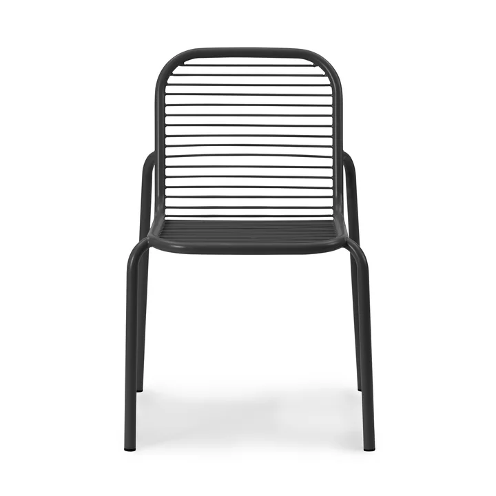 Normann Copenhagen - Vig Outdoor Stuhl, Robinie natur / dunkelgrün