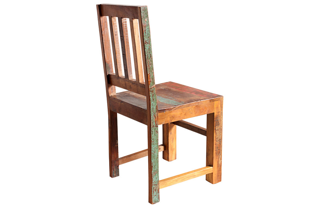Massiver Holz Stuhl JAKARTA aus recycelten Fischerbooten