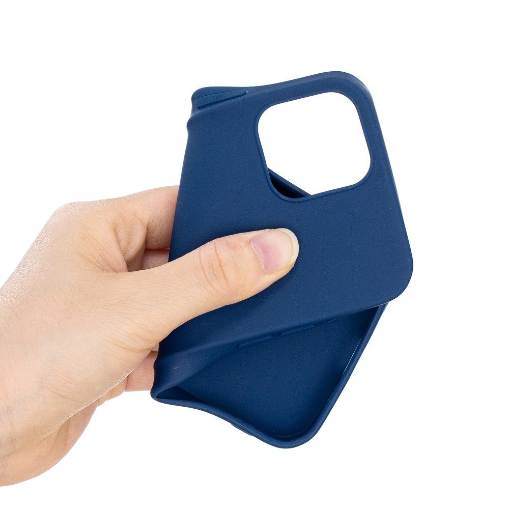 iPhone 12 / iPhone 12 Pro Gummi Case Hülle Matt - Dunkelblau