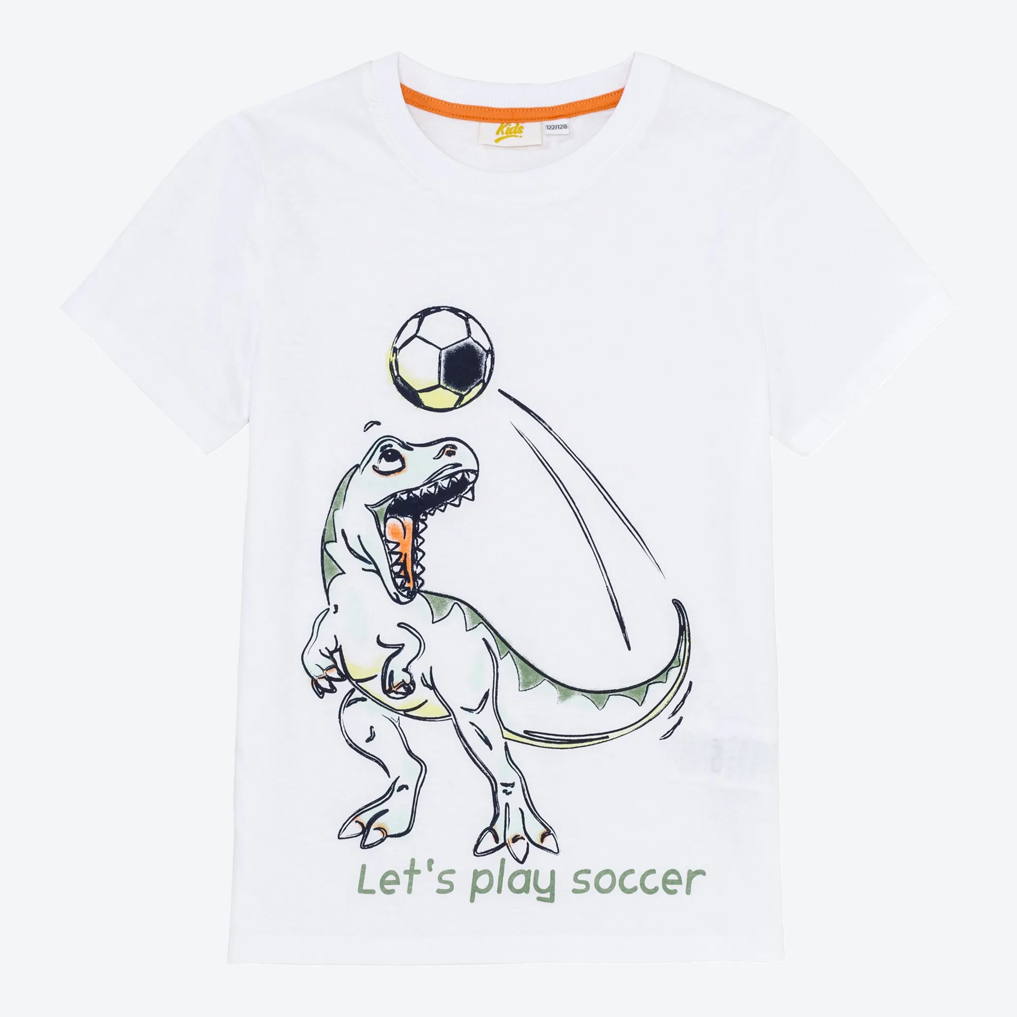 Jungen-T-Shirt mit Dino-Frontaufdruck