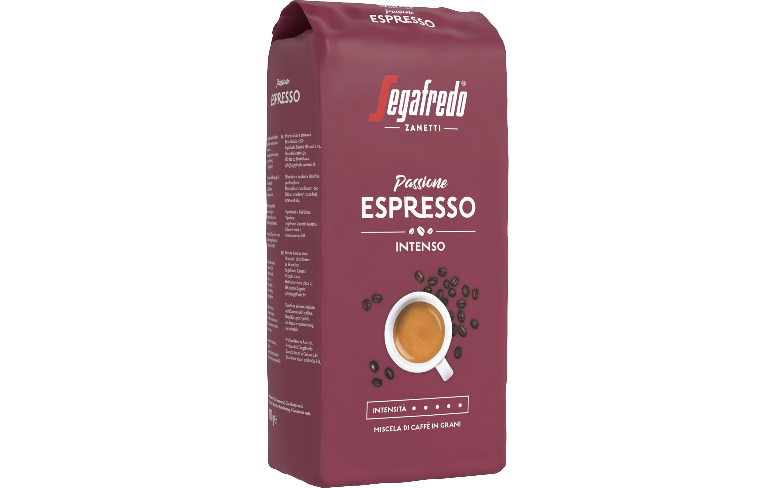 Kaffeebohnen Passione Espresso 1 kgGanze Kaffeebohnen, kraftvoll und intensiv