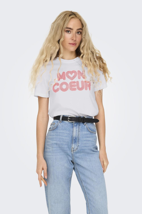 Only witte dames t-shirt