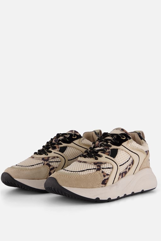 PS Poelman Sneakers beige Leer