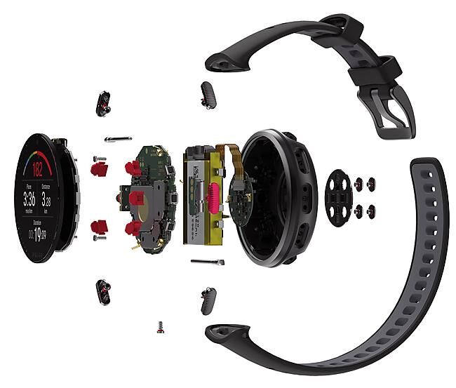 POLAR - MONTRE GPS VANTAGE V2 GRIS LIME