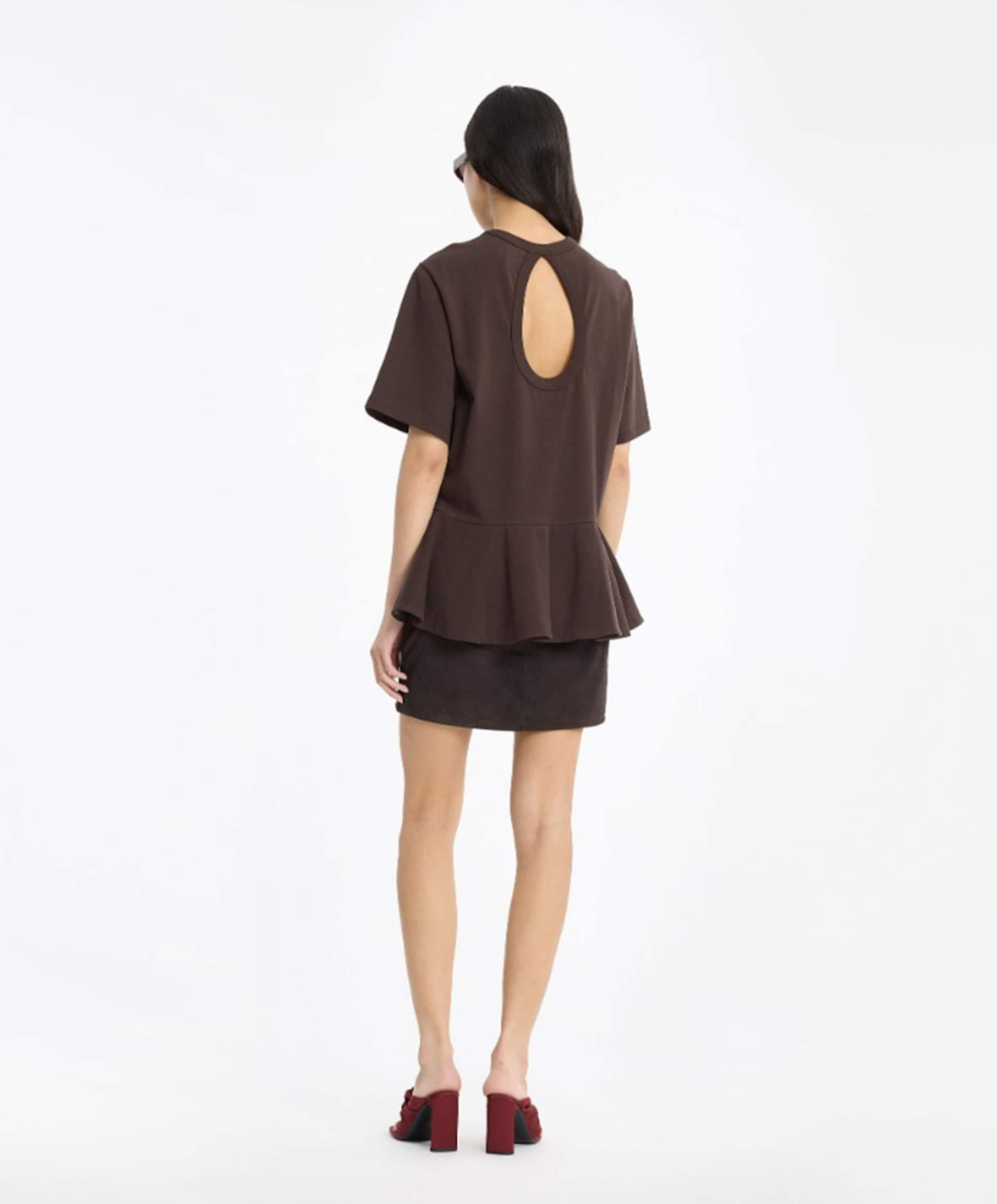 ROTATE Dames T-shirt bruin