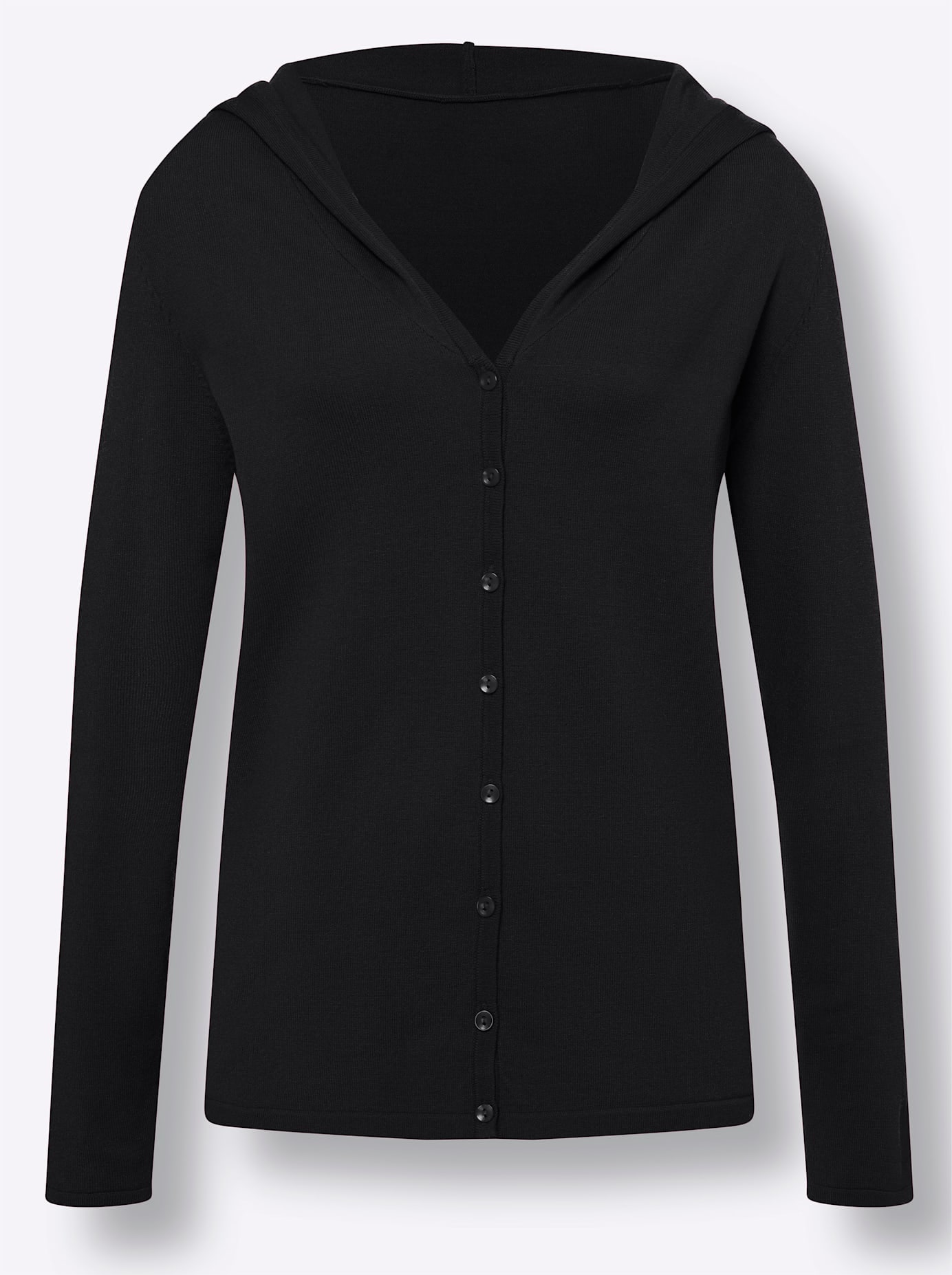 heine Kapuzenstrickjacke