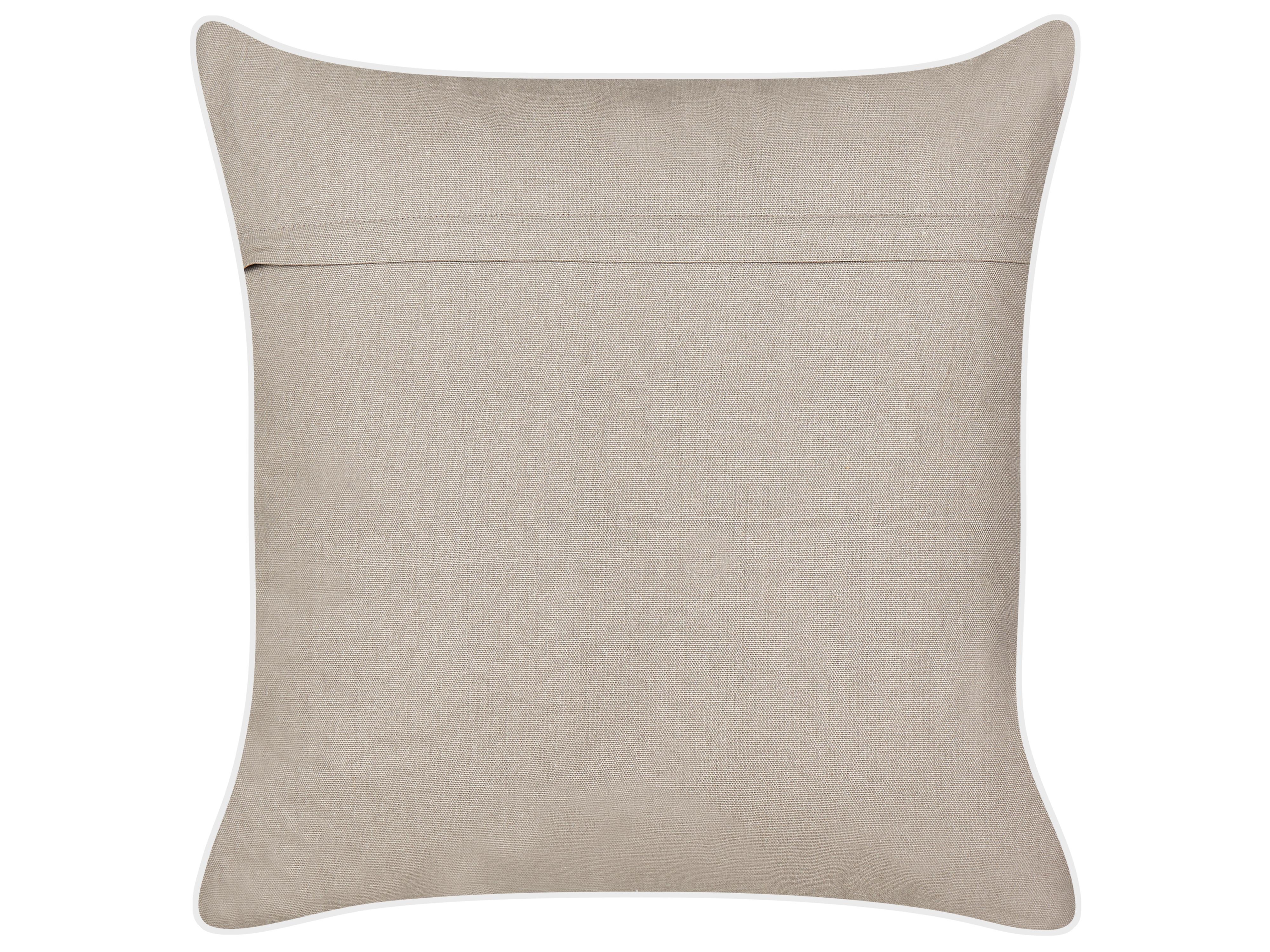 Sierkussen CERAMIUM Fluweel 45 x 45 cm Pastelroze bloempatroon