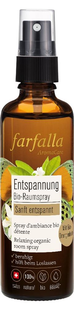 Farfalla Bio-Raumspray sanft entspannt Orangenblüte Spr 75 ml