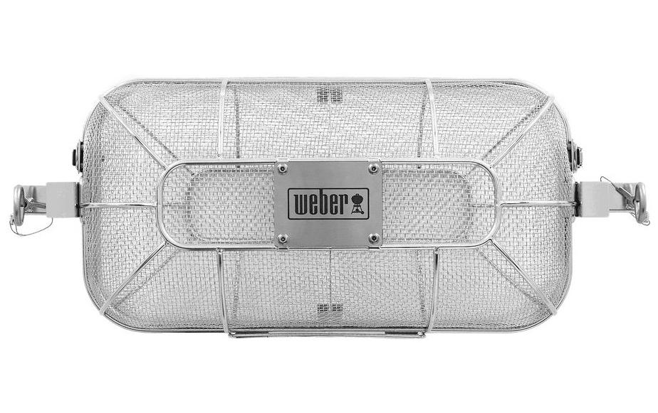 Drehspiesskorb, Crafted Gourmet, BBQ SystemBratkorb, verwendbar ab Weber Q 200-/2000-Serie