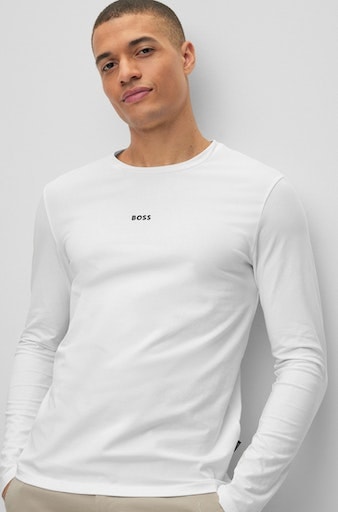 BOSS ORANGE Langarmshirt »TChark«, mit Rundhalsausschnitt