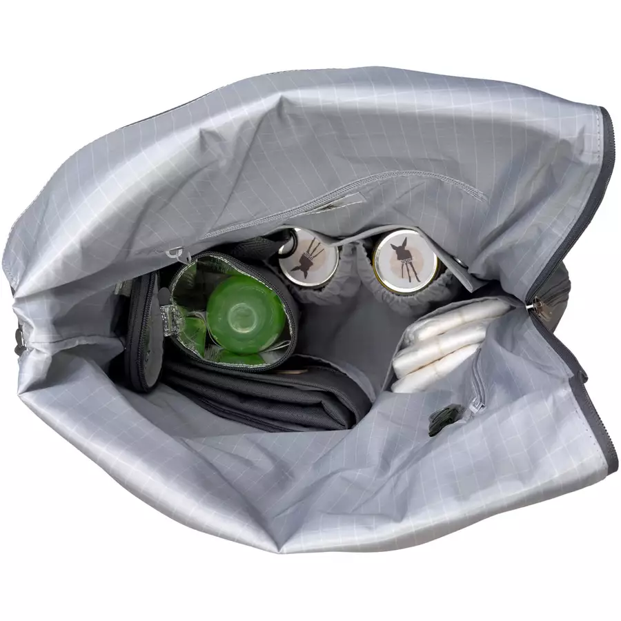 LÄSSIG Wickelrucksack Rolltop Backpack anthrazit