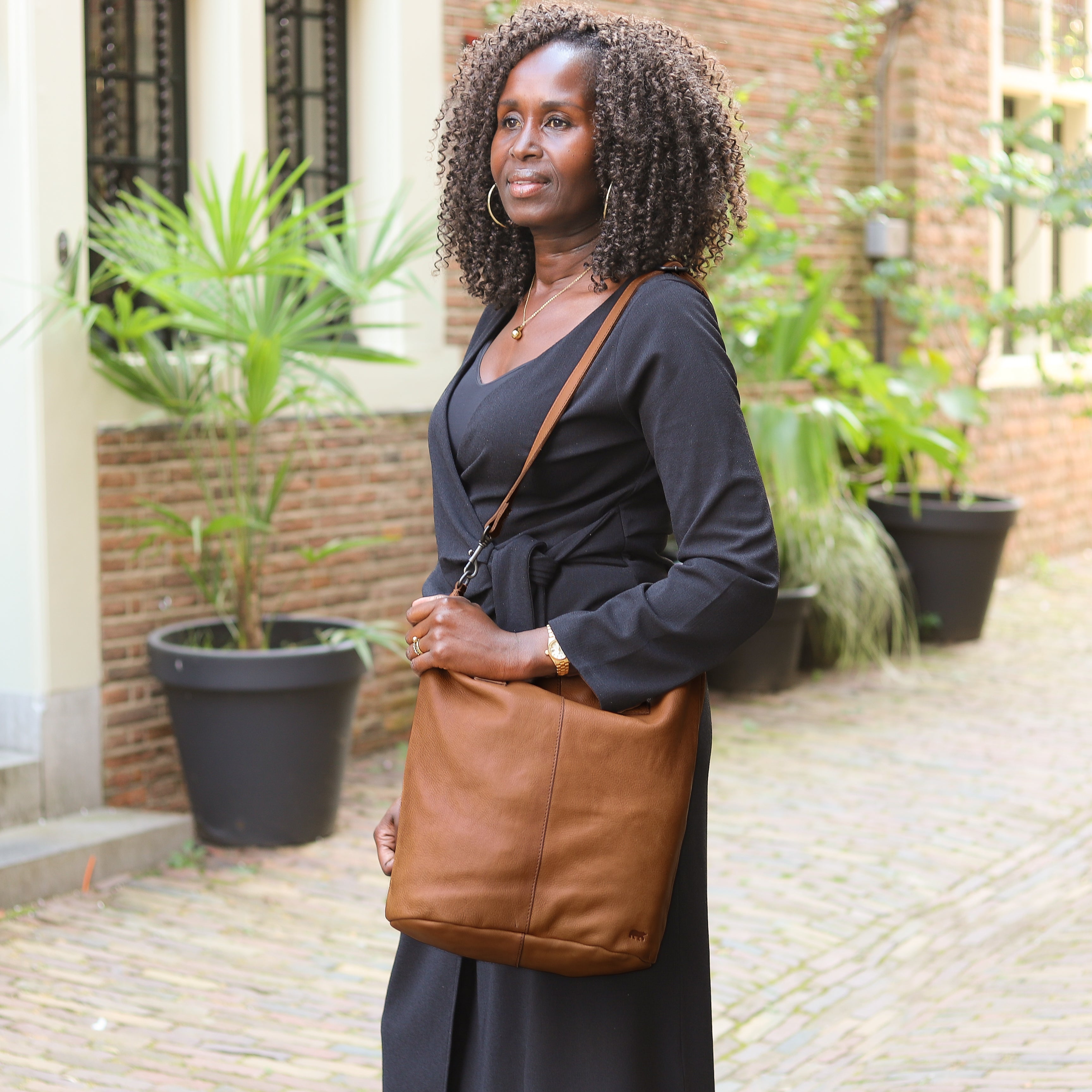 Shopper 'Juul' cognac - CP 2087 Cognac