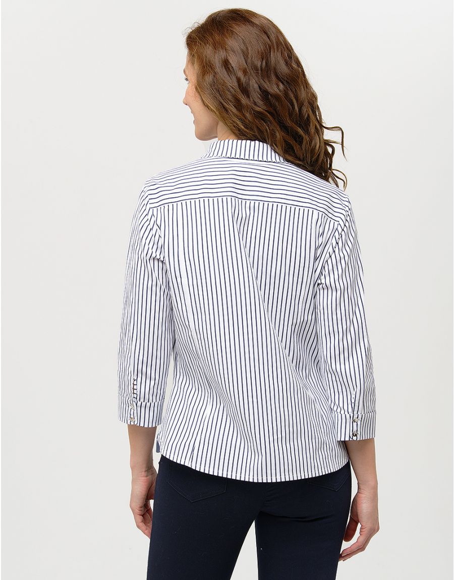 Chemisier coton rayé