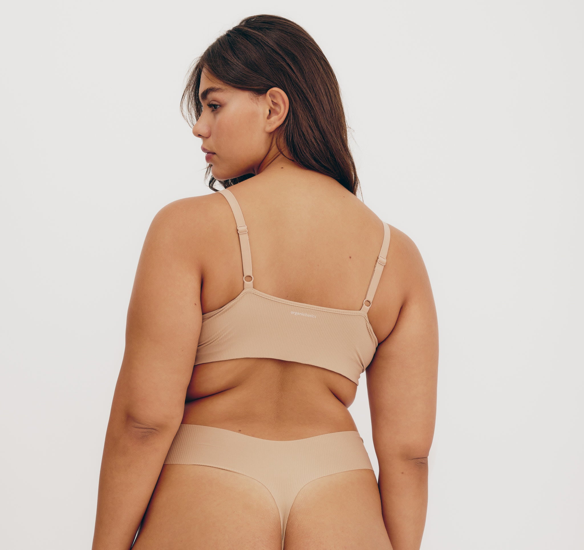 RECYCLED NYLON<br>Naked Rib Thong