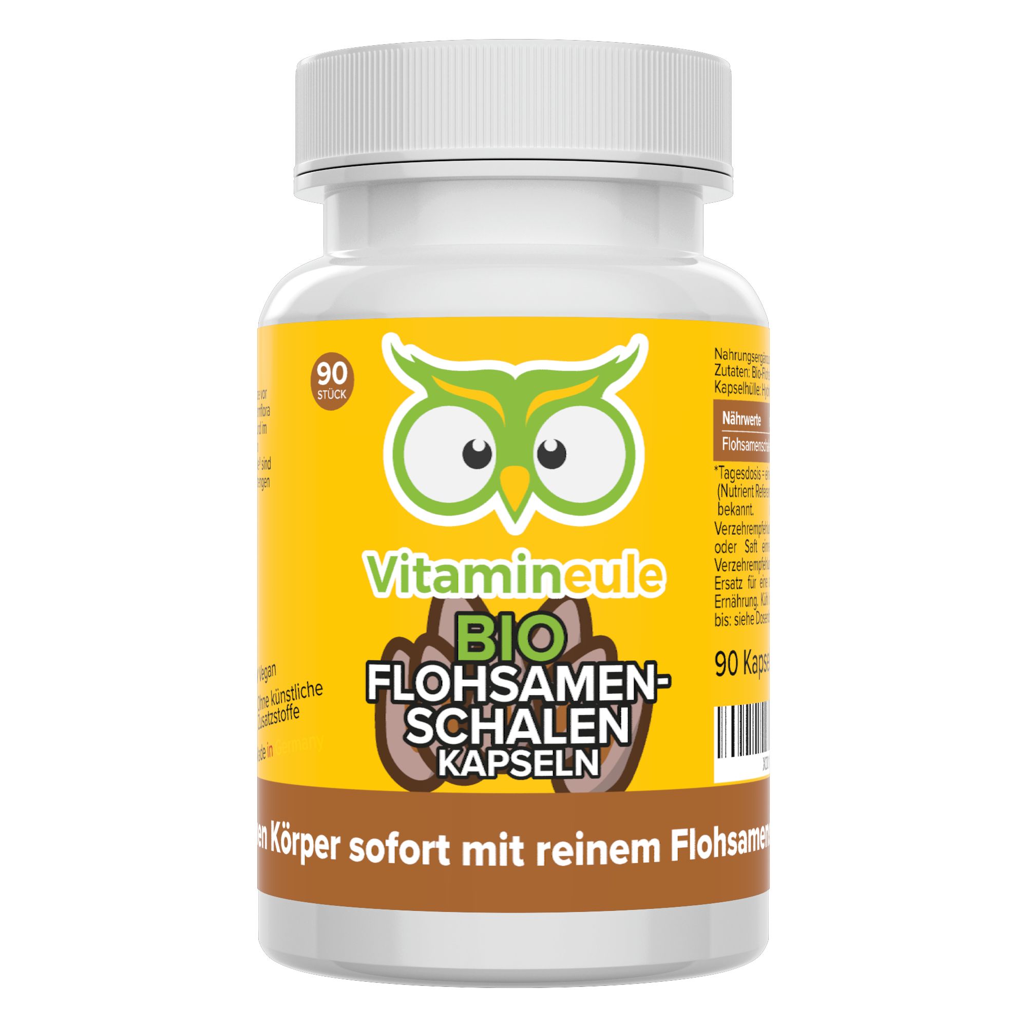 Bio Flohsamenschalen Kapseln - Vitamineule®