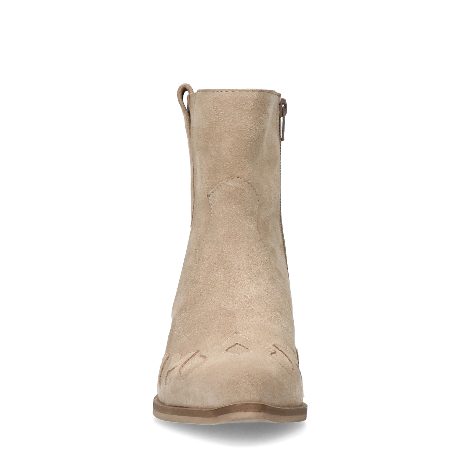 Beige suède cowboylaarzen
