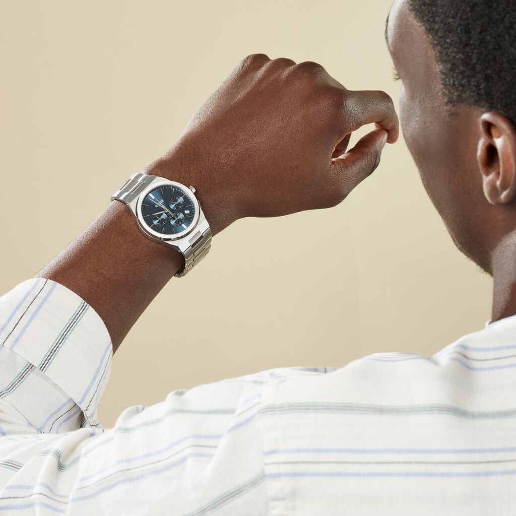 Montre Cluse Vigoureux Chrono Bleu