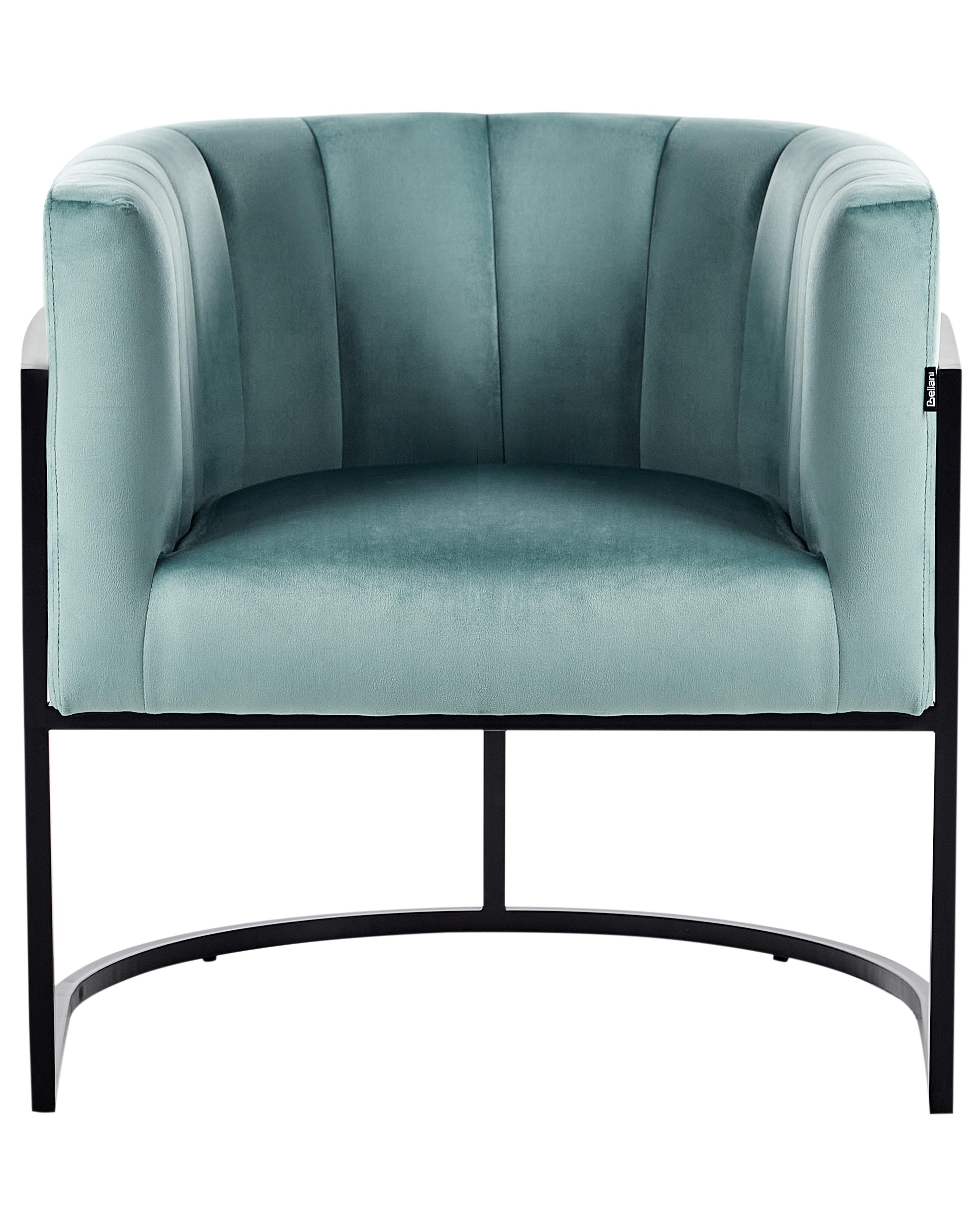 Fauteuil LARVIK II Fluweel Mintgroen
