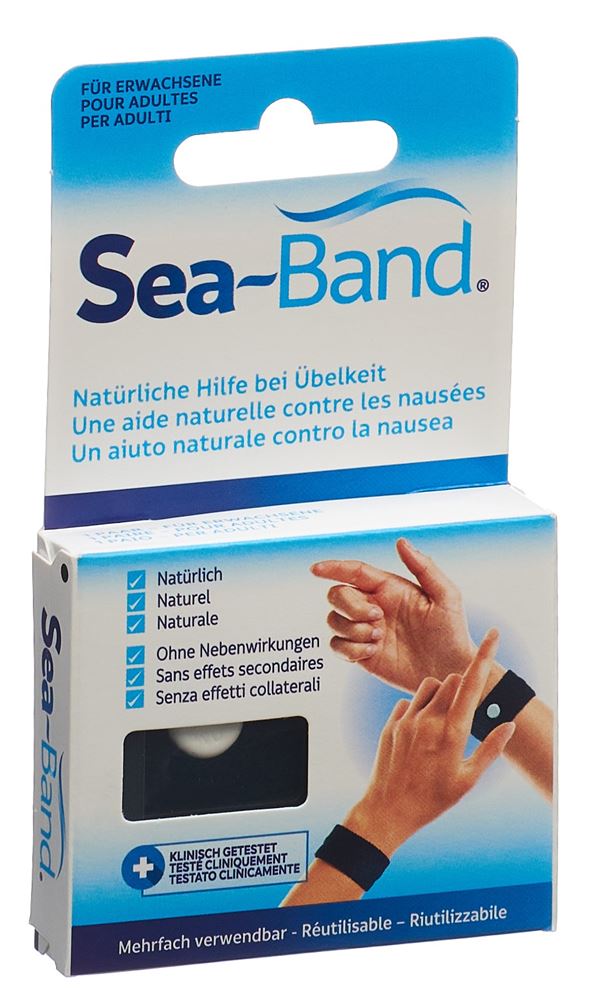 SEA-BAND Akupressurband Erwachsen schwarz 1 Paar