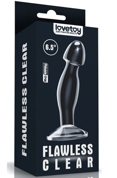 Lovetoy Flawless Clear Prostate Plug 16,5cm Analplugg