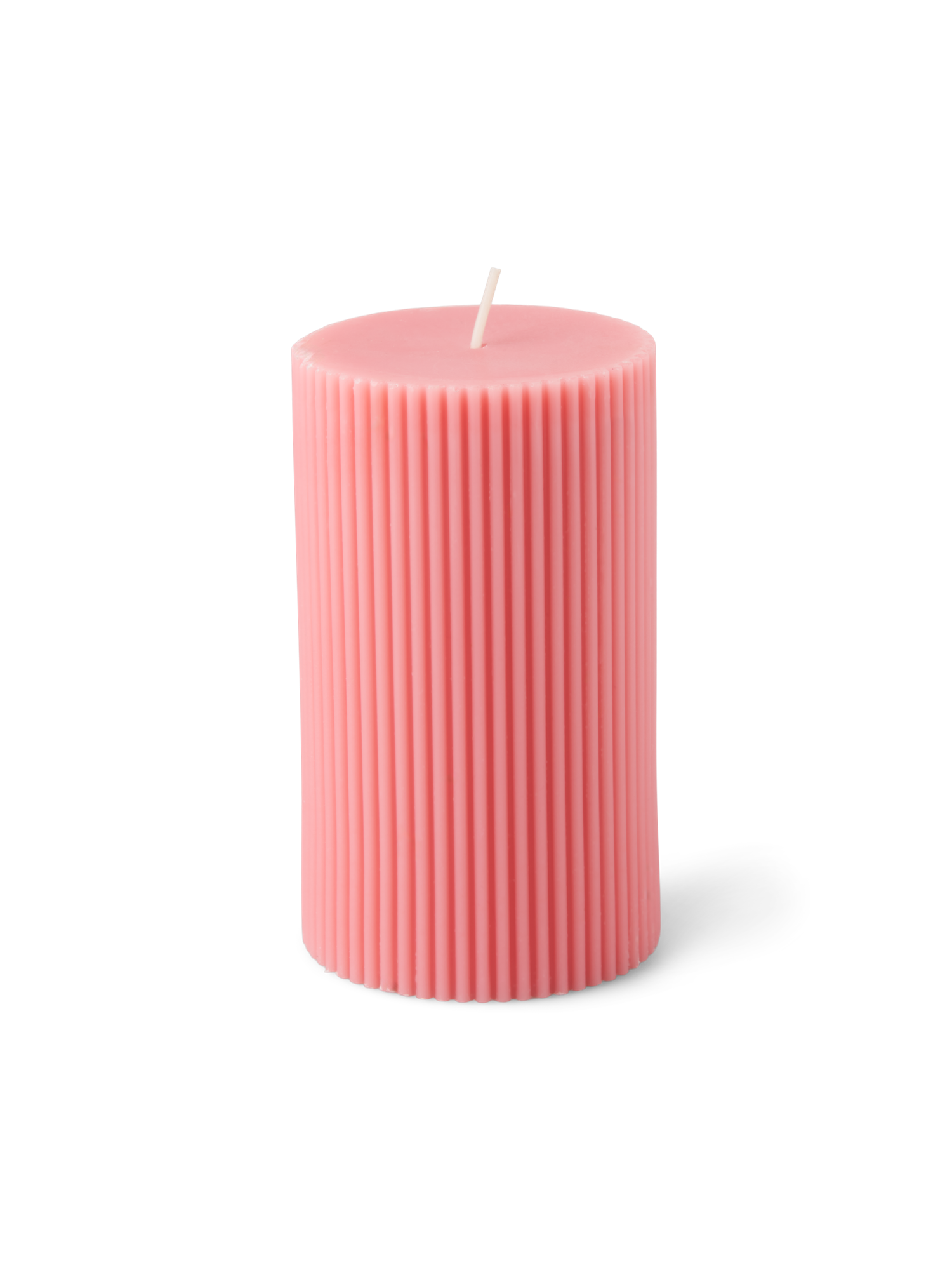 Bloklys | Paraffinvoks/stearin. Ø7 x 12 cm. | Rose Blush