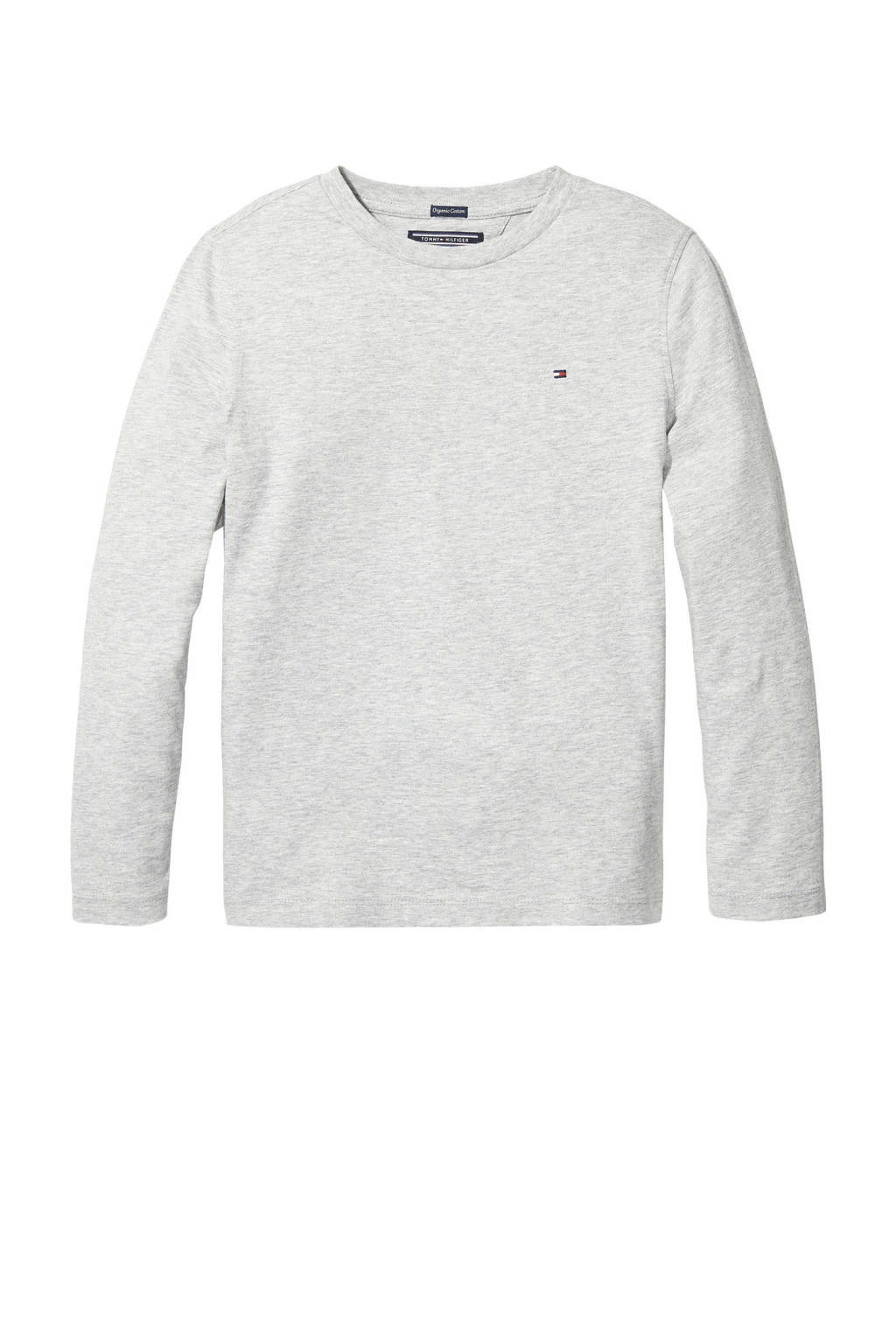 Tommy Hilfiger longsleeve van katoen grijs