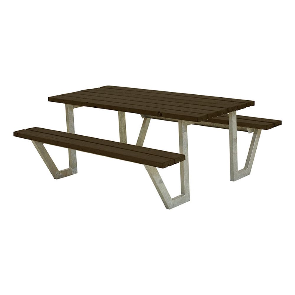 BENKESETT PLUS WEGA 177X161X73/45CM SVART