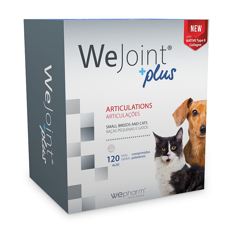 Wepharm WeJoint Plus Gewrichten | Small breed hond & kat | 120 tabletten | 11084