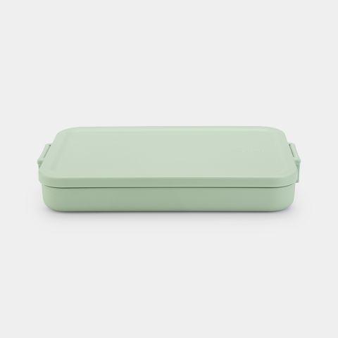 Make & Take Lunchbox, plat, kunststof - Jade Green