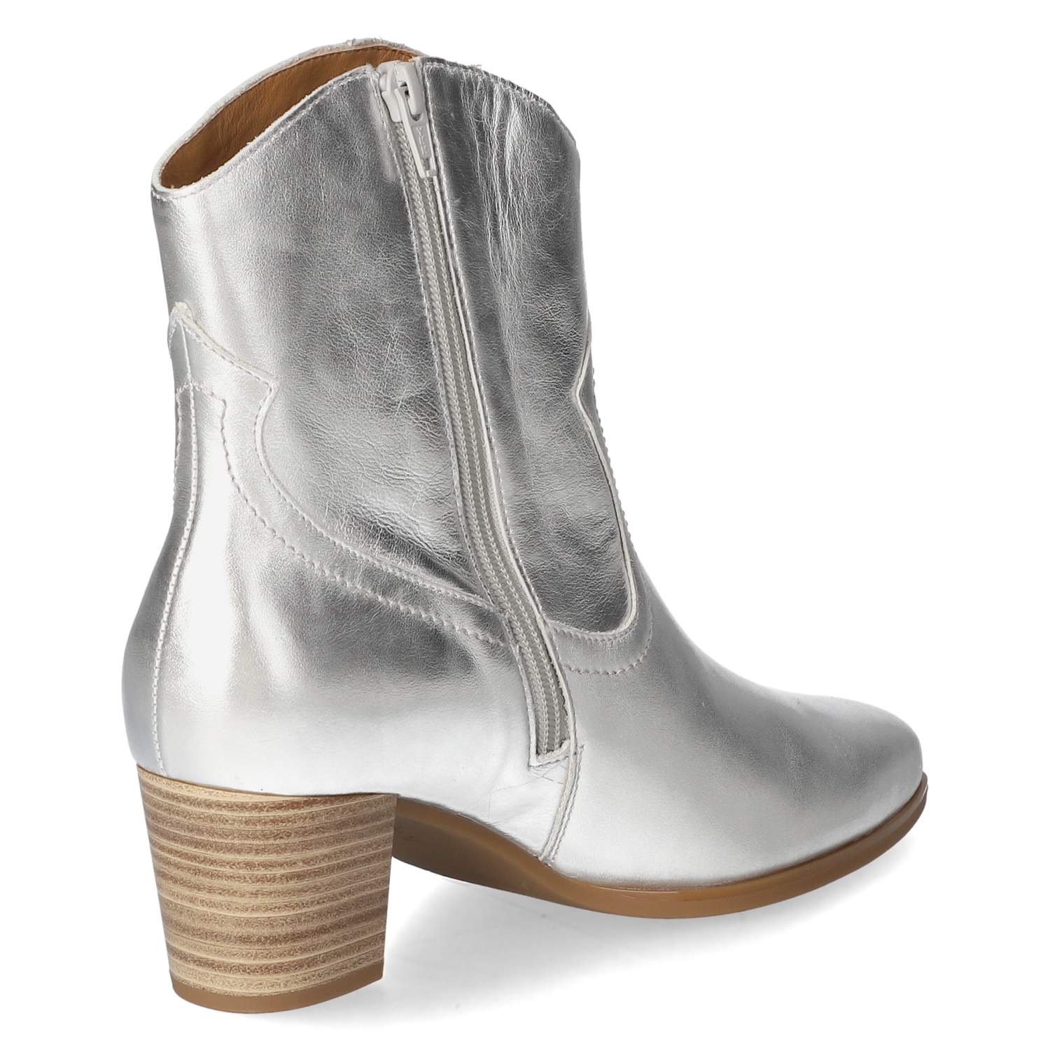 Gabor Cowboy Boots - silver, nos