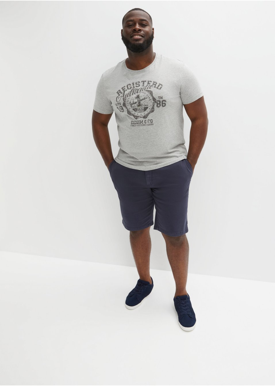 Bermuda en jean coloré, Loose Fit