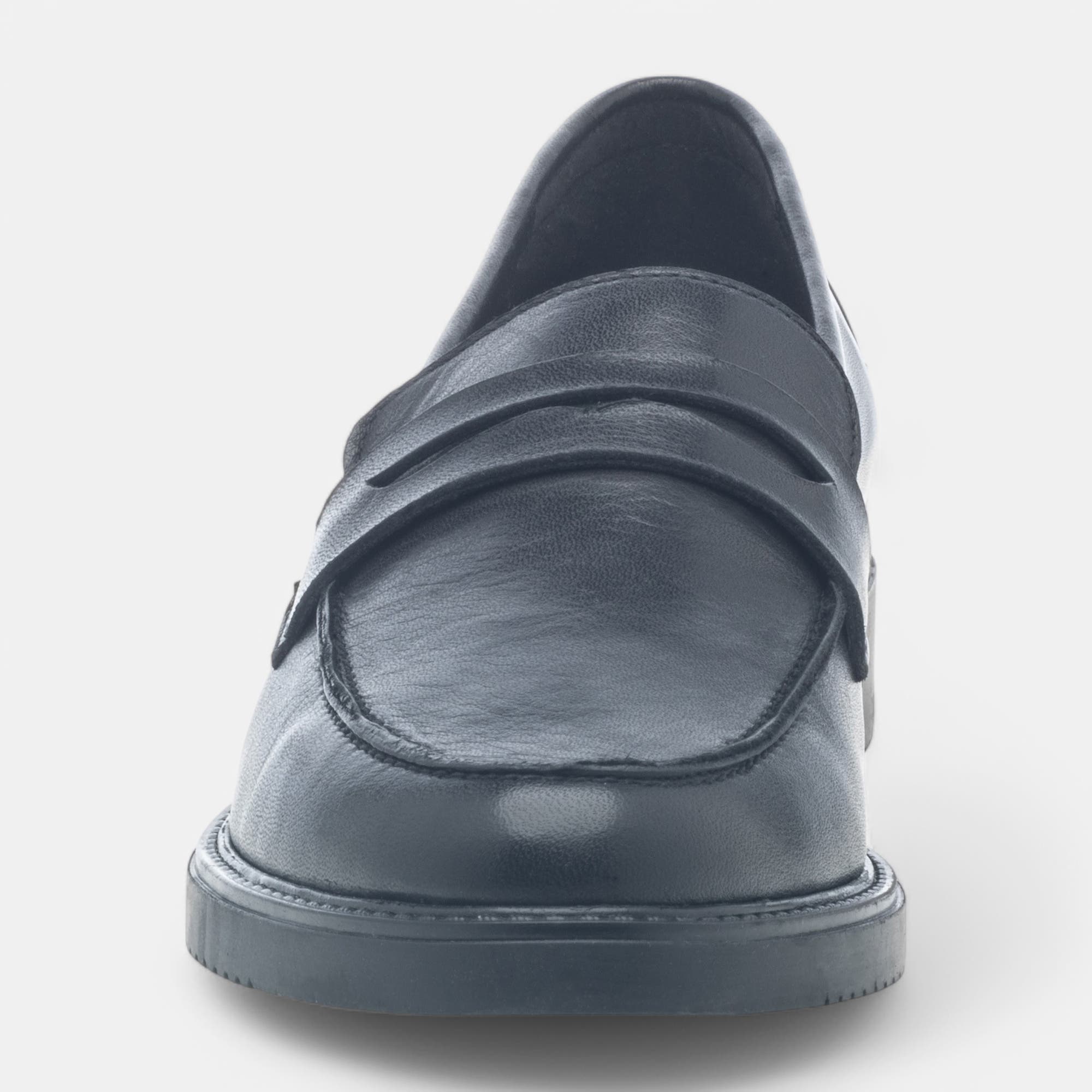Mocassins Femme en cuir noir