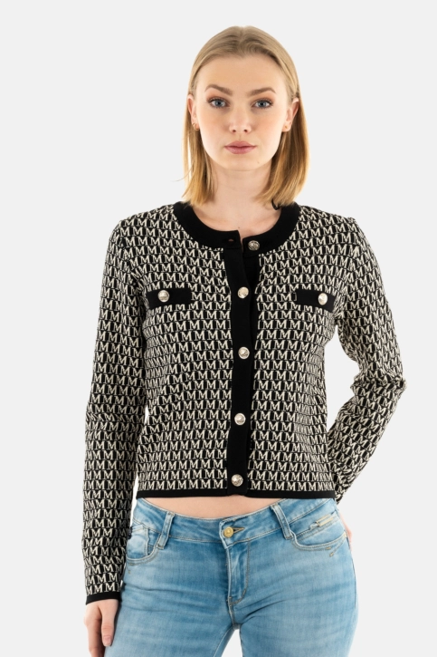 Gilets cardigans morgan 241-mestem noir