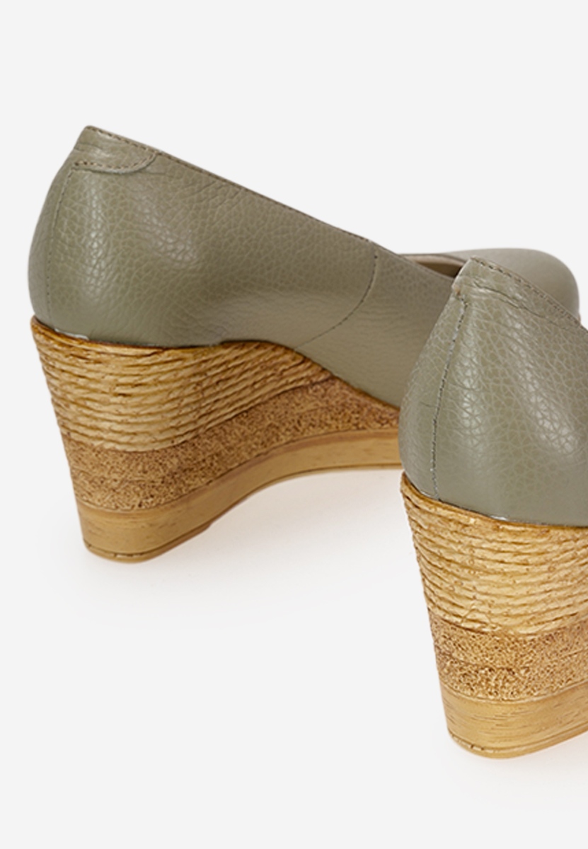 Chaussures à plateforme vert Zola V7
