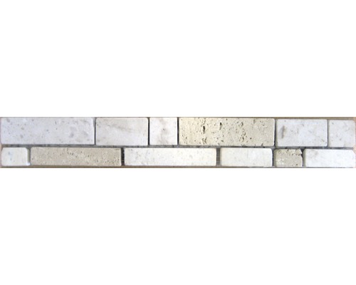 Natuursteen rand Umbria crema 3,9x30,0 cm